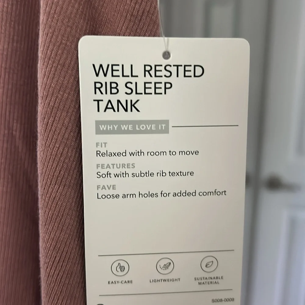 Athleta Well Rested Rib Sleep Tank - Picture 4 of 4